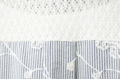 夏季・立體刺繡花棉麻連身裙 2色入 1S20826