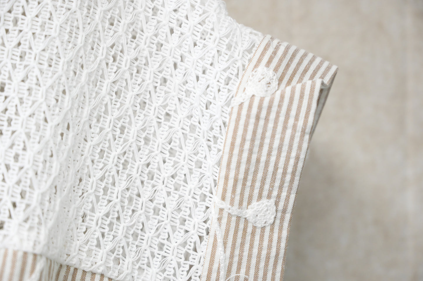 夏季・立體刺繡花棉麻連身裙 2色入 1S20826