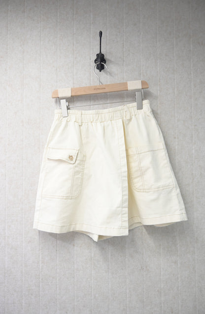 夏季・揭頁式全橡筋假裙褲 3色入 1S30831