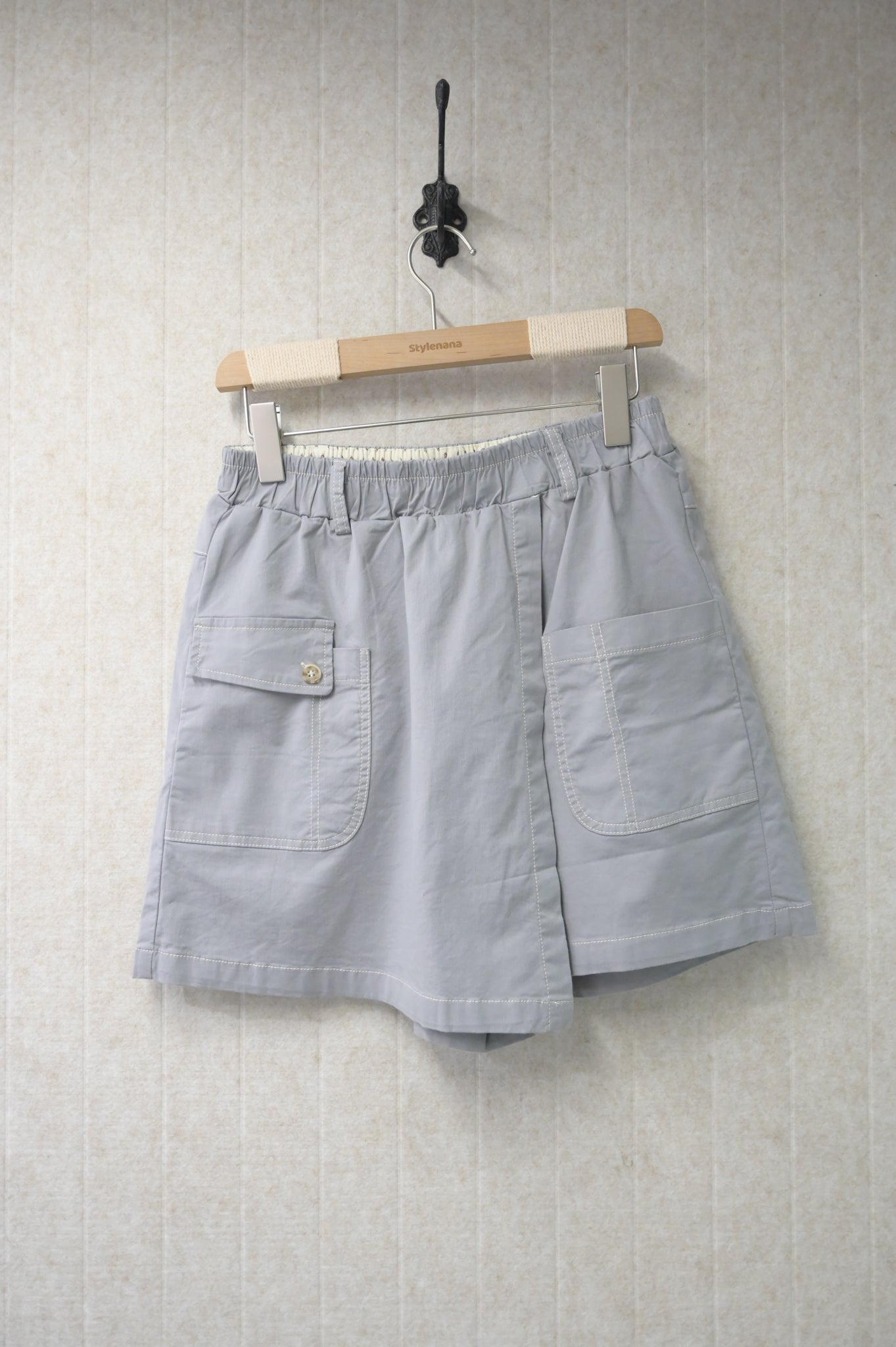 夏季・揭頁式全橡筋假裙褲 3色入 1S30831