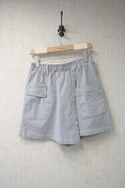 夏季・揭頁式全橡筋假裙褲 3色入 1S30831