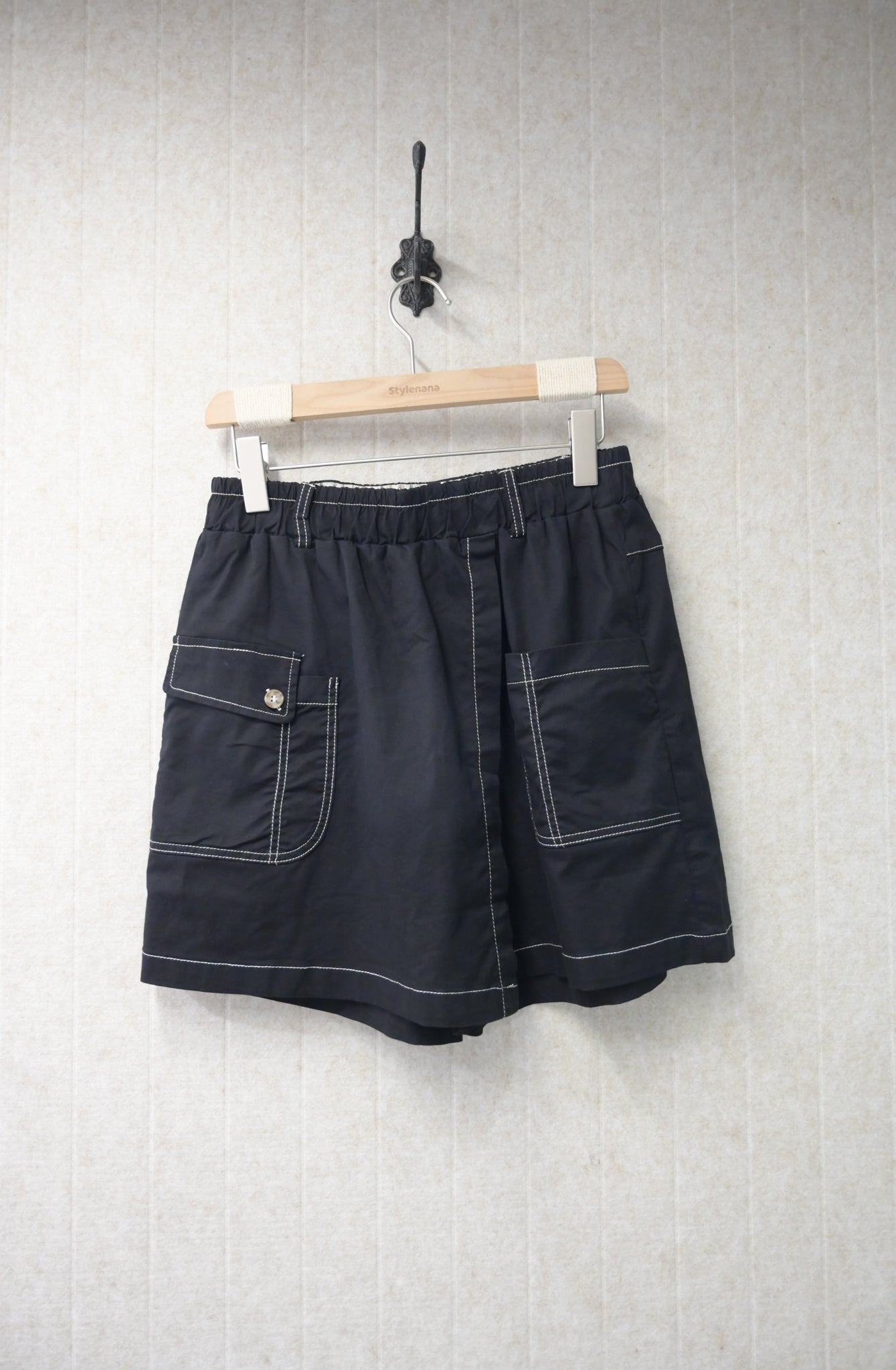 夏季・揭頁式全橡筋假裙褲 3色入 1S30831