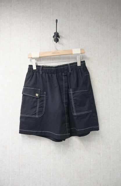 夏季・揭頁式全橡筋假裙褲 3色入 1S30831