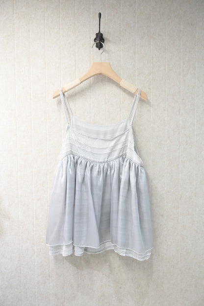 夏季・緞面質感吊帶上衣 2色入 1S10837