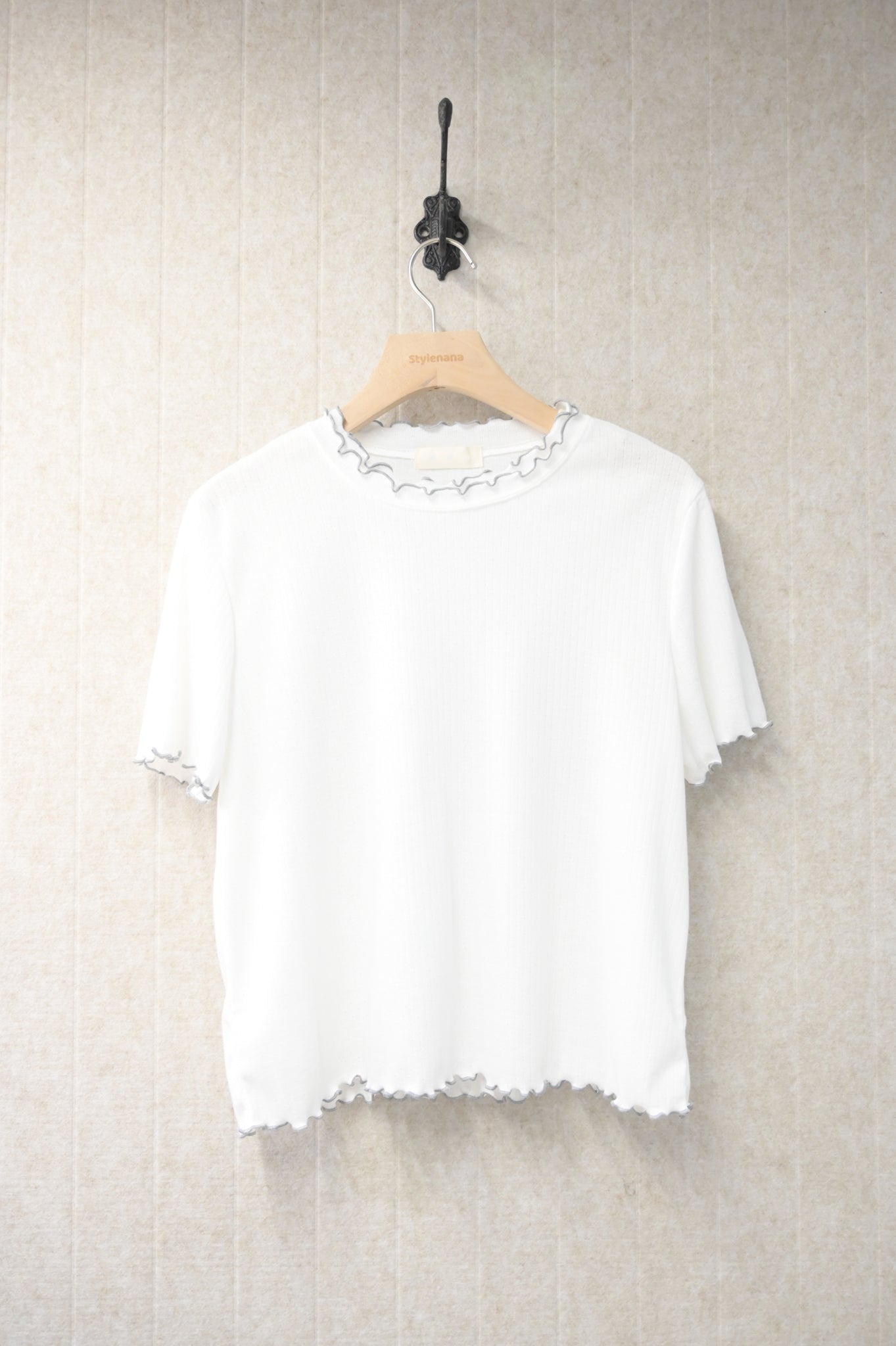 夏季・撞色邊彈性薄Tee 3色入 1S50836