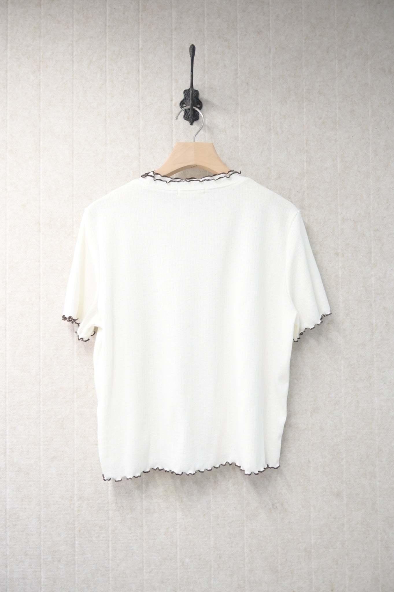夏季・撞色邊彈性薄Tee 3色入 1S50836