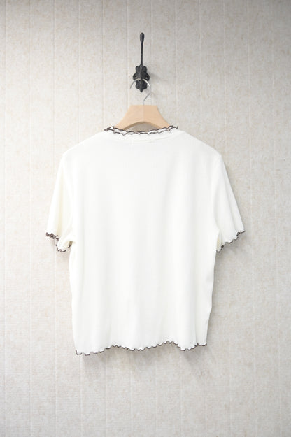 夏季・撞色邊彈性薄Tee 3色入 1S50836