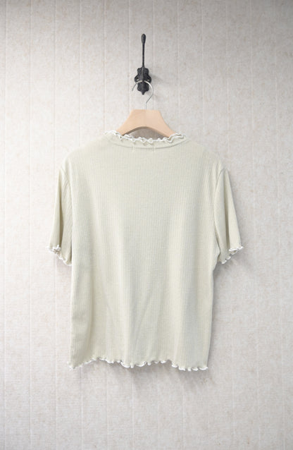 夏季・撞色邊彈性薄Tee 3色入 1S50836