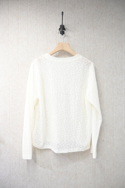 初秋・透視花花薄長袖 2色入 1S60838