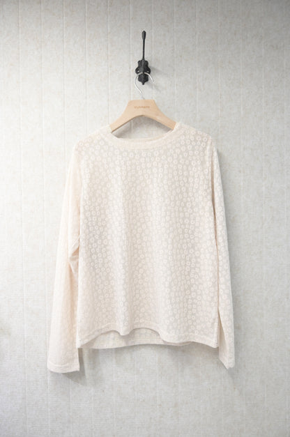 初秋・透視花花薄長袖 2色入 1S60838