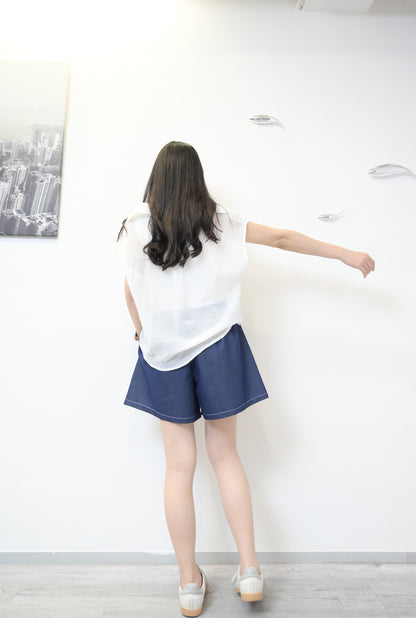 夏季．背心+透視罩衫SET 2色入1S60423