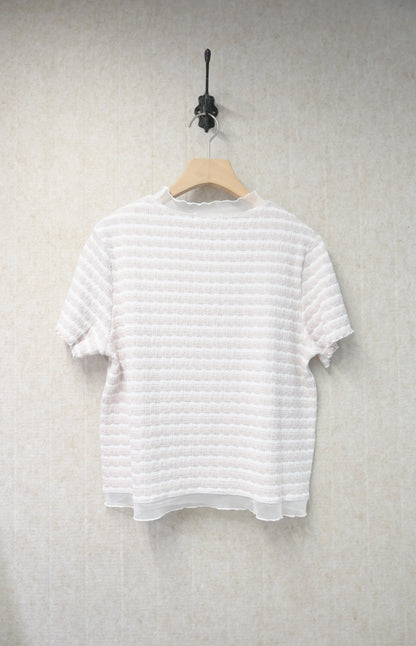 夏季・馬卡龍色透邊上衣 3色入 1S10901