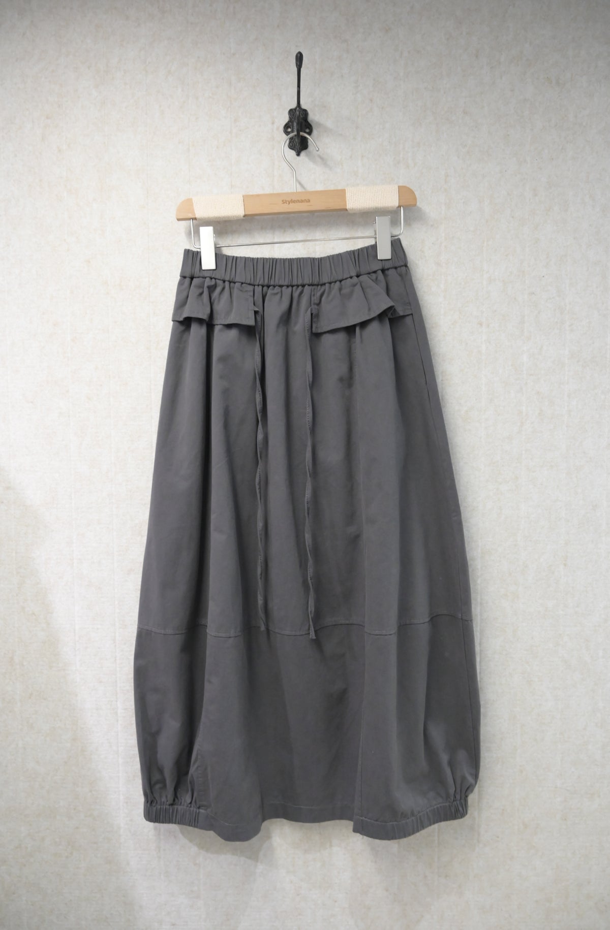 初秋・假綁帶泡泡半身裙 2色入 1S60906