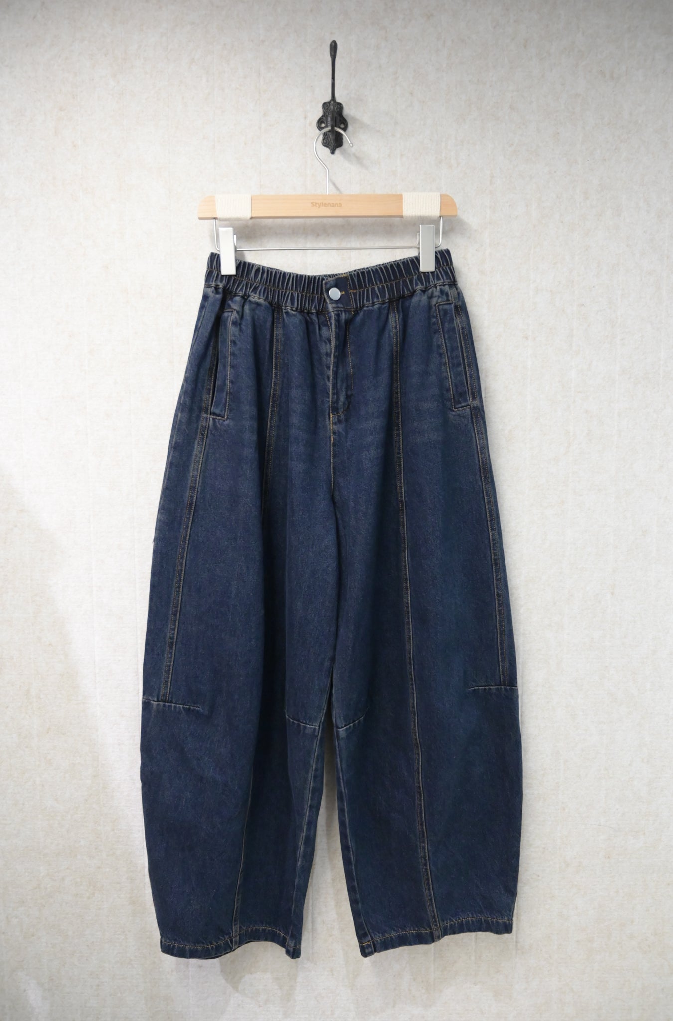 初秋・全橡筋彎刀牛仔褲 1S70905