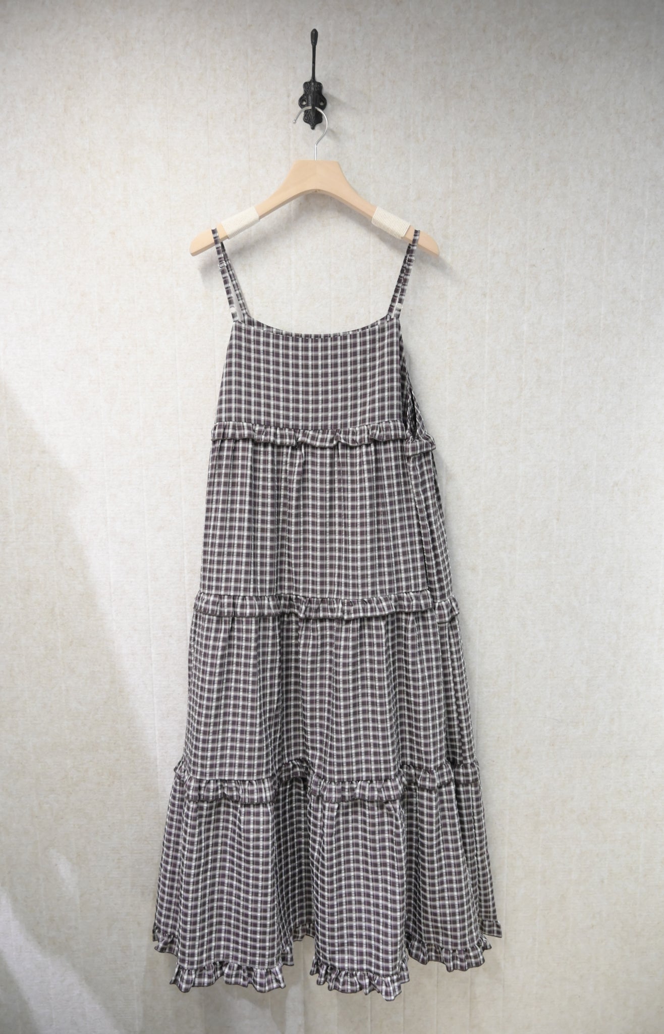 初秋・Ruffles格仔蛋糕長裙 2色入 1S10908