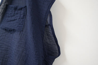 夏季．背心+透視罩衫SET 2色入1S60423