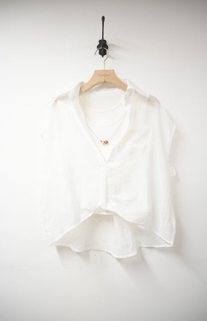 夏季．背心+透視罩衫SET 2色入1S60423