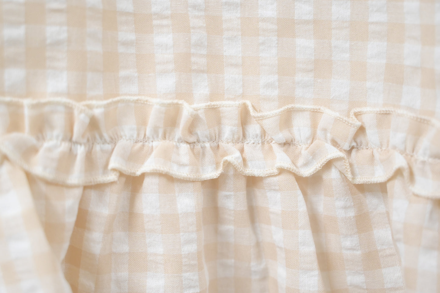 Ruffle綑邊格仔背心 2色入 S50710