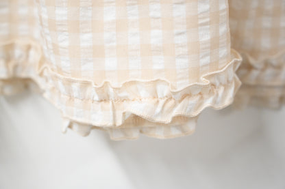 Ruffle綑邊格仔背心 2色入 S50710