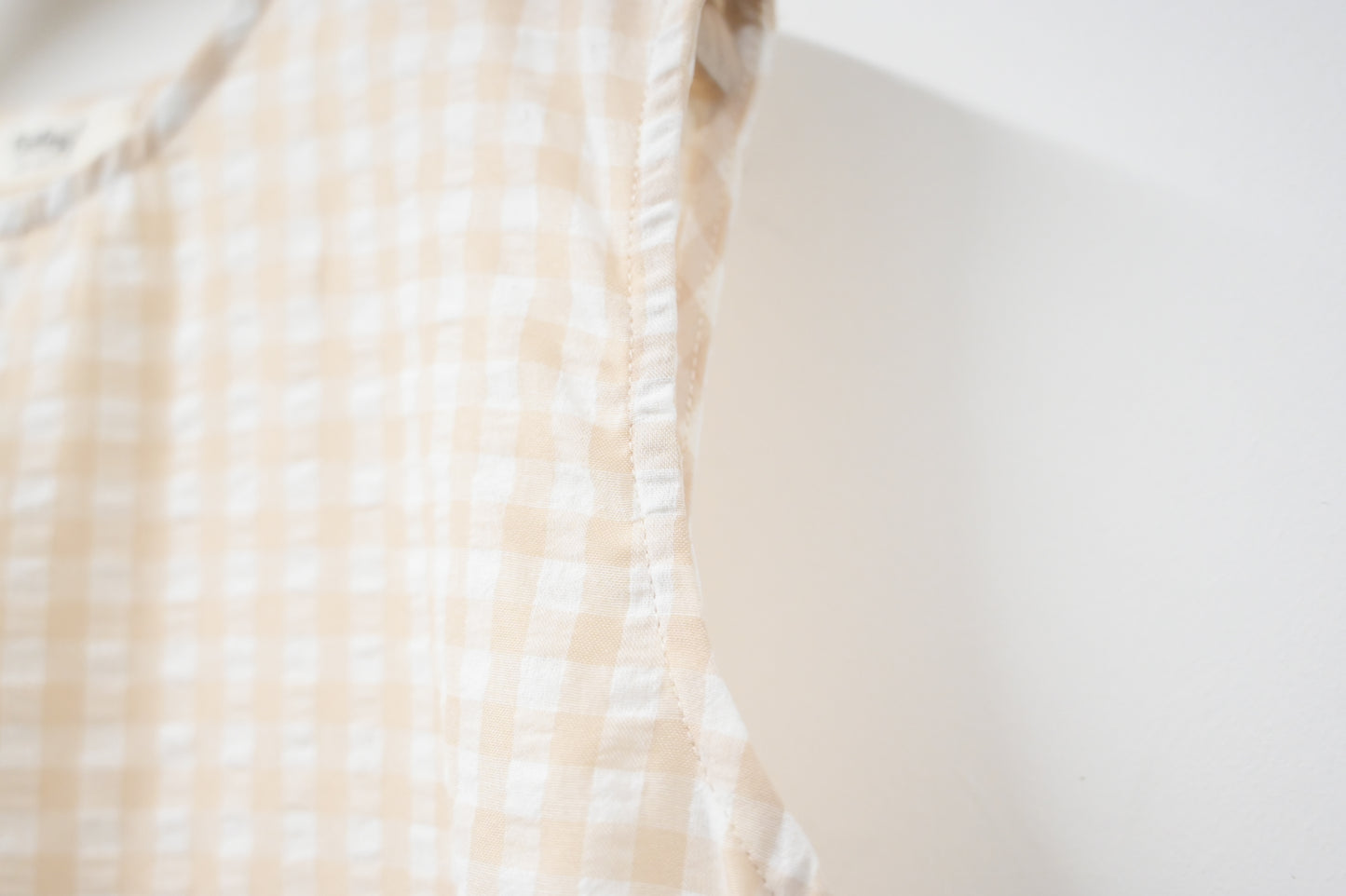 Ruffle綑邊格仔背心 2色入 S50710