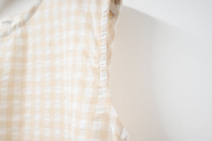 Ruffle綑邊格仔背心 2色入 S50710