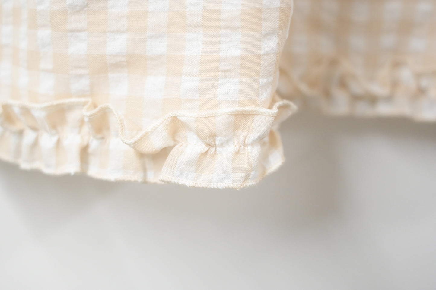 Ruffle綑邊格仔背心 2色入 S50710
