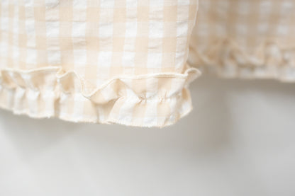 Ruffle綑邊格仔背心 2色入 S50710