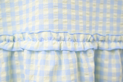 Ruffle綑邊格仔背心 2色入 S50710