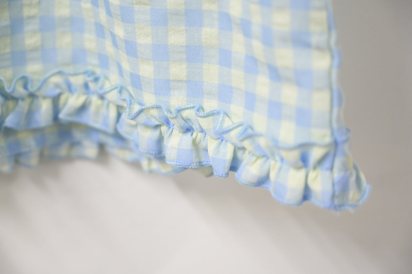 Ruffle綑邊格仔背心 2色入 S50710