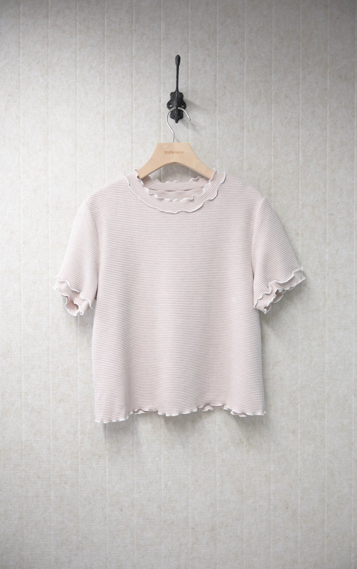 初秋・木耳邊窩夫上衣 5色入 1S50918