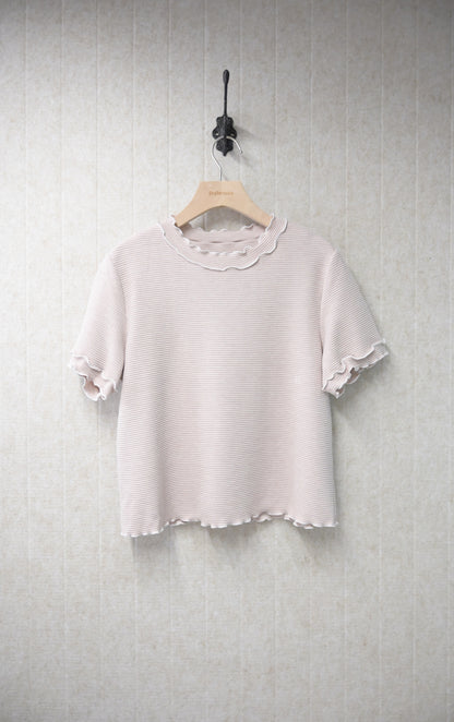 初秋・木耳邊窩夫上衣 5色入 1S50918