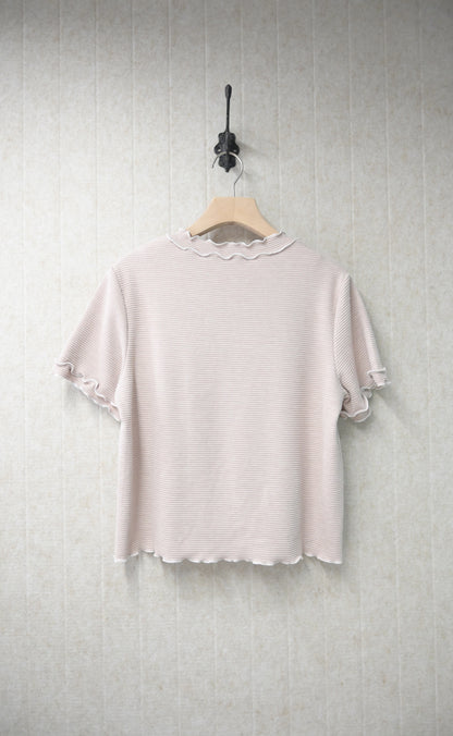 初秋・木耳邊窩夫上衣 5色入 1S50918
