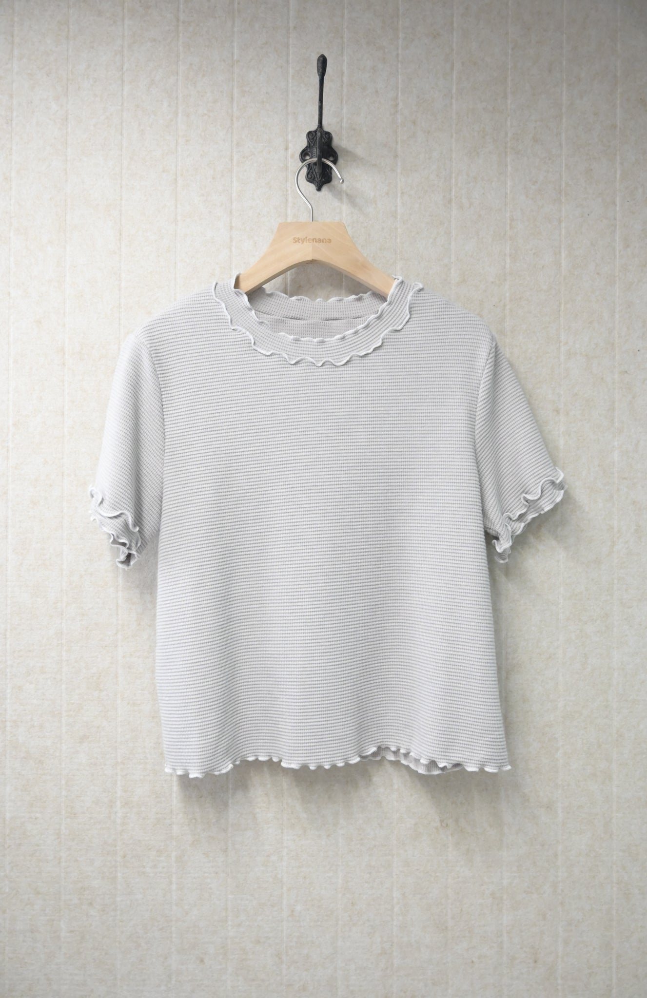 初秋・木耳邊窩夫上衣 5色入 1S50918