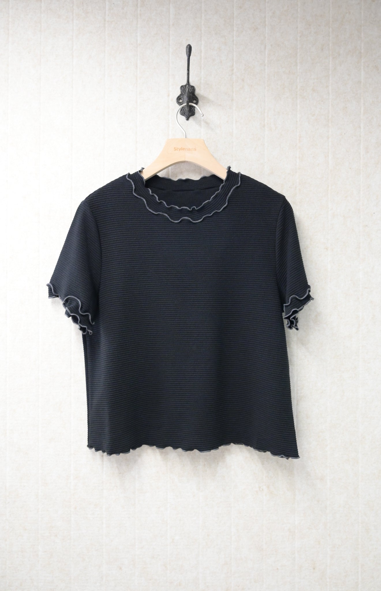 初秋・木耳邊窩夫上衣 5色入 1S50918