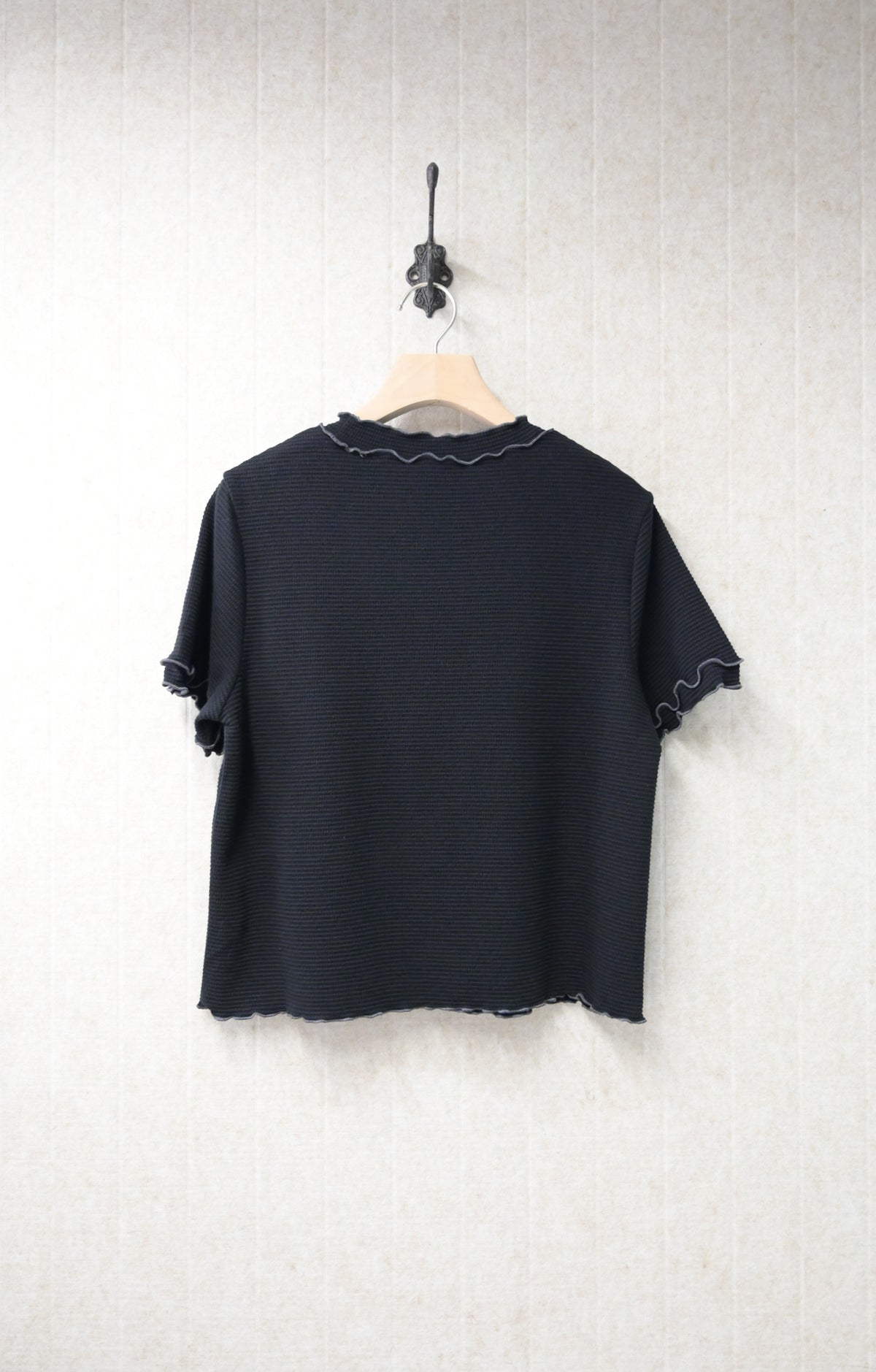 初秋・木耳邊窩夫上衣 5色入 1S50918
