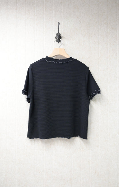 初秋・木耳邊窩夫上衣 5色入 1S50918