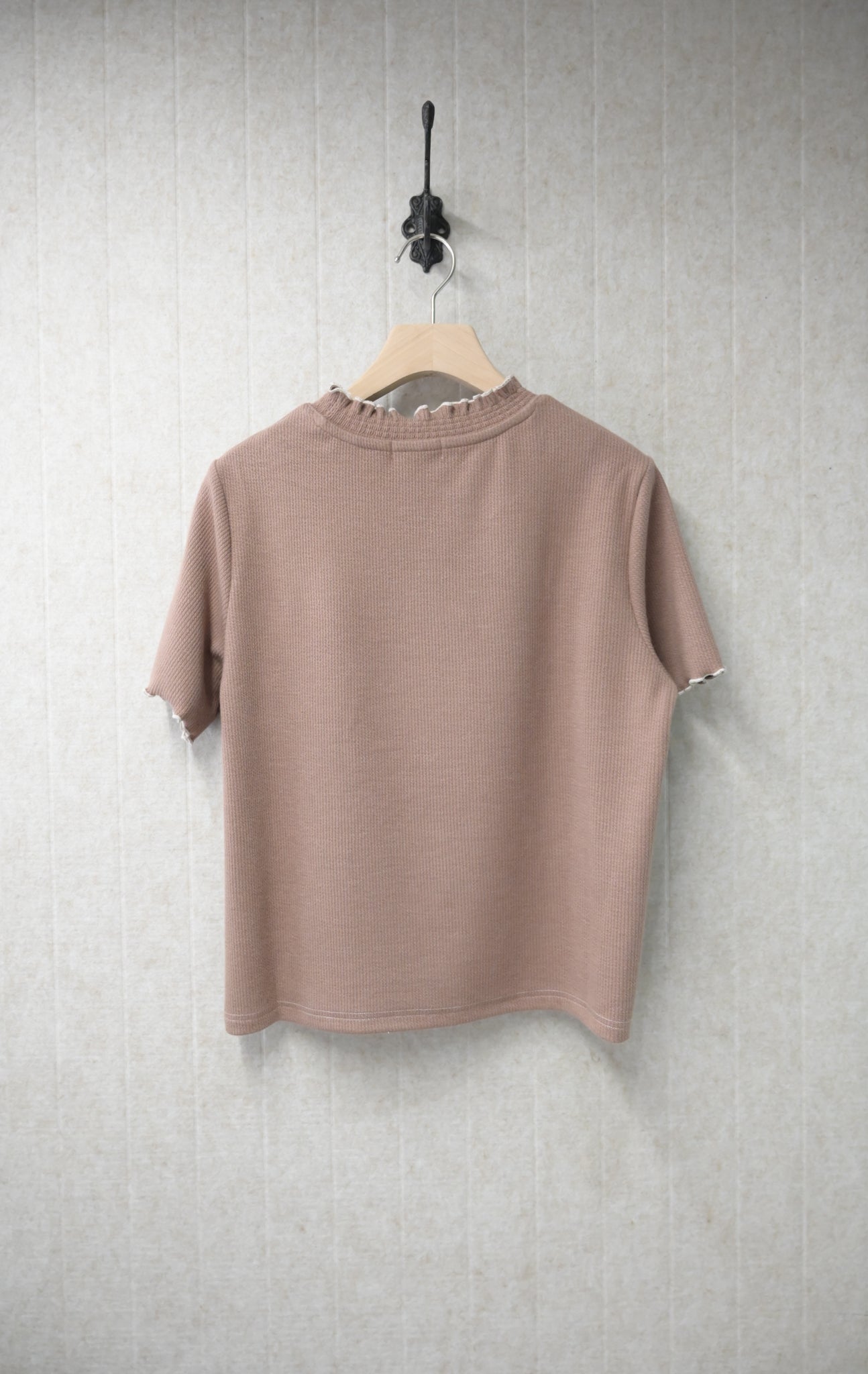 初秋・親膚暗直紋上衣 3色入 1S10920