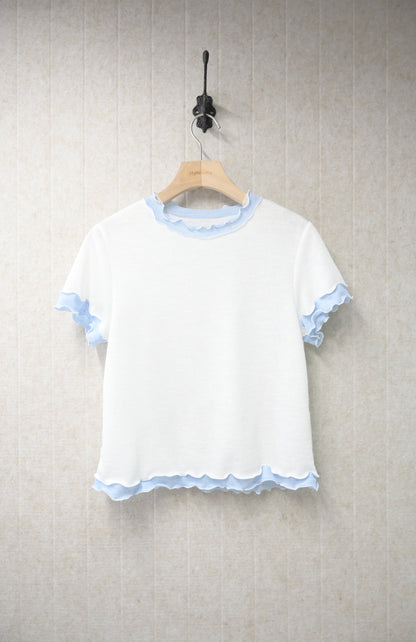 夏季・撞色親膚薄Tee 3色入 1S10921
