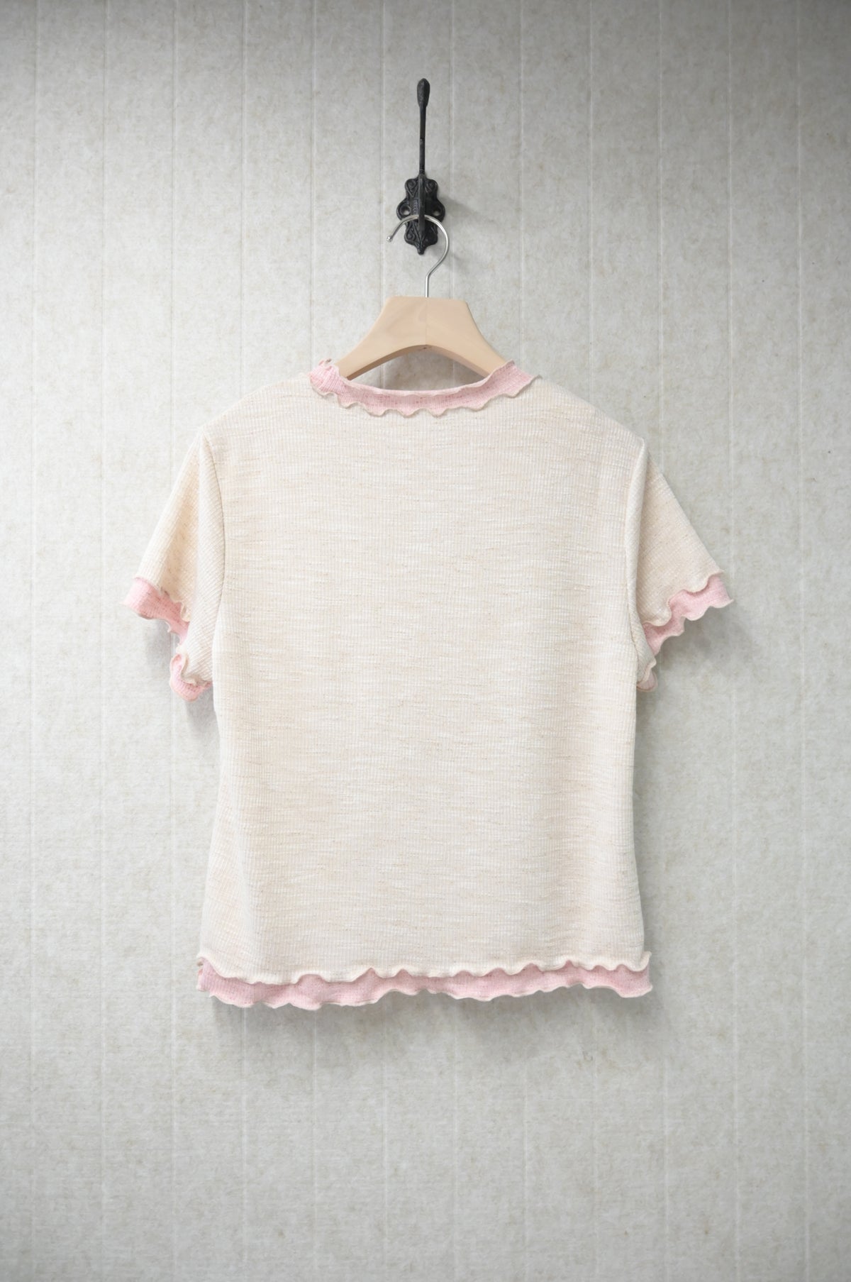 夏季・撞色親膚薄Tee 3色入 1S10921