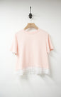 Ruffle邊坑紋超彈Tee 4色入 S50721