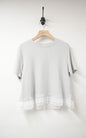 Ruffle邊坑紋超彈Tee 4色入 S50721