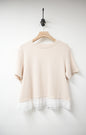 Ruffle邊坑紋超彈Tee 4色入 S50721