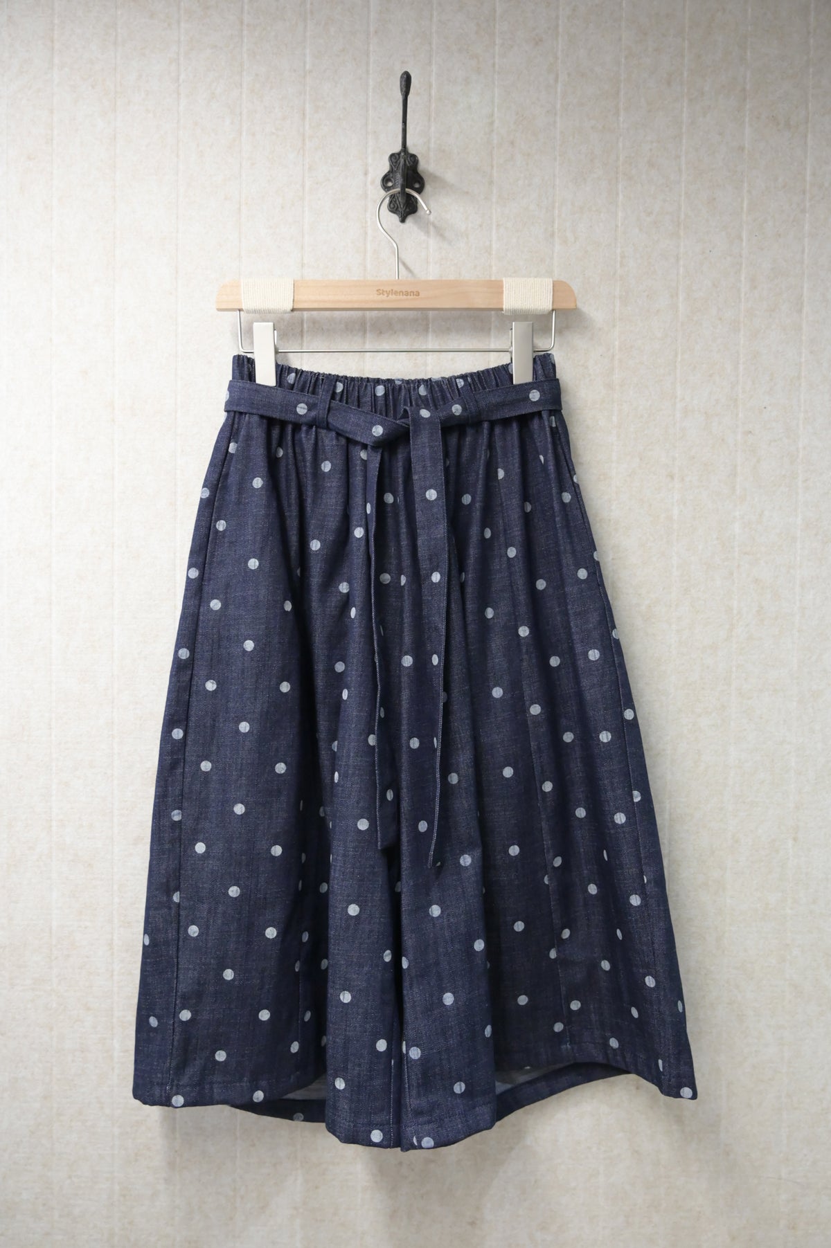 初秋・波點斷帶全橡筋七分褲 2色入 1S60917