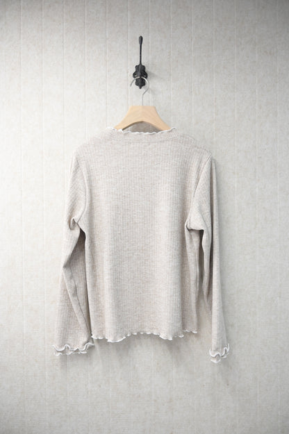 初秋・Ruffles親膚長袖上衣 4色入 1S50925