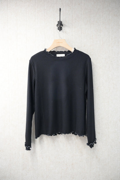 初秋・Ruffles親膚長袖上衣 4色入 1S50925