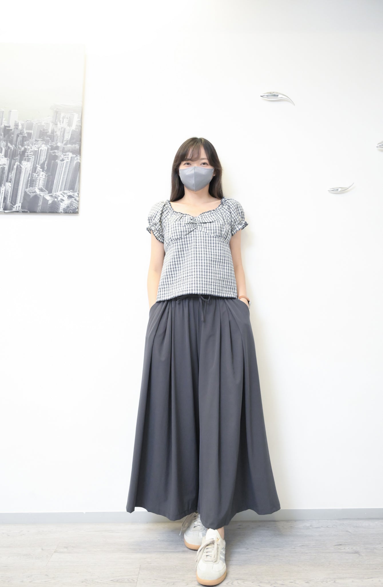 超順滑寬鬆束腰褲 3色入 S60730