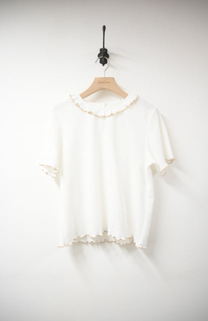 Ruffle BB領粒粒上衣 4色入 S10729