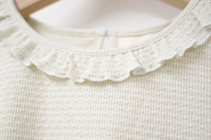 Ruffle BB領粒粒上衣 4色入 S10729