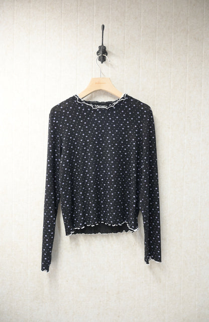 初秋・滿版花仔親膚上衣 2色入 1S10933
