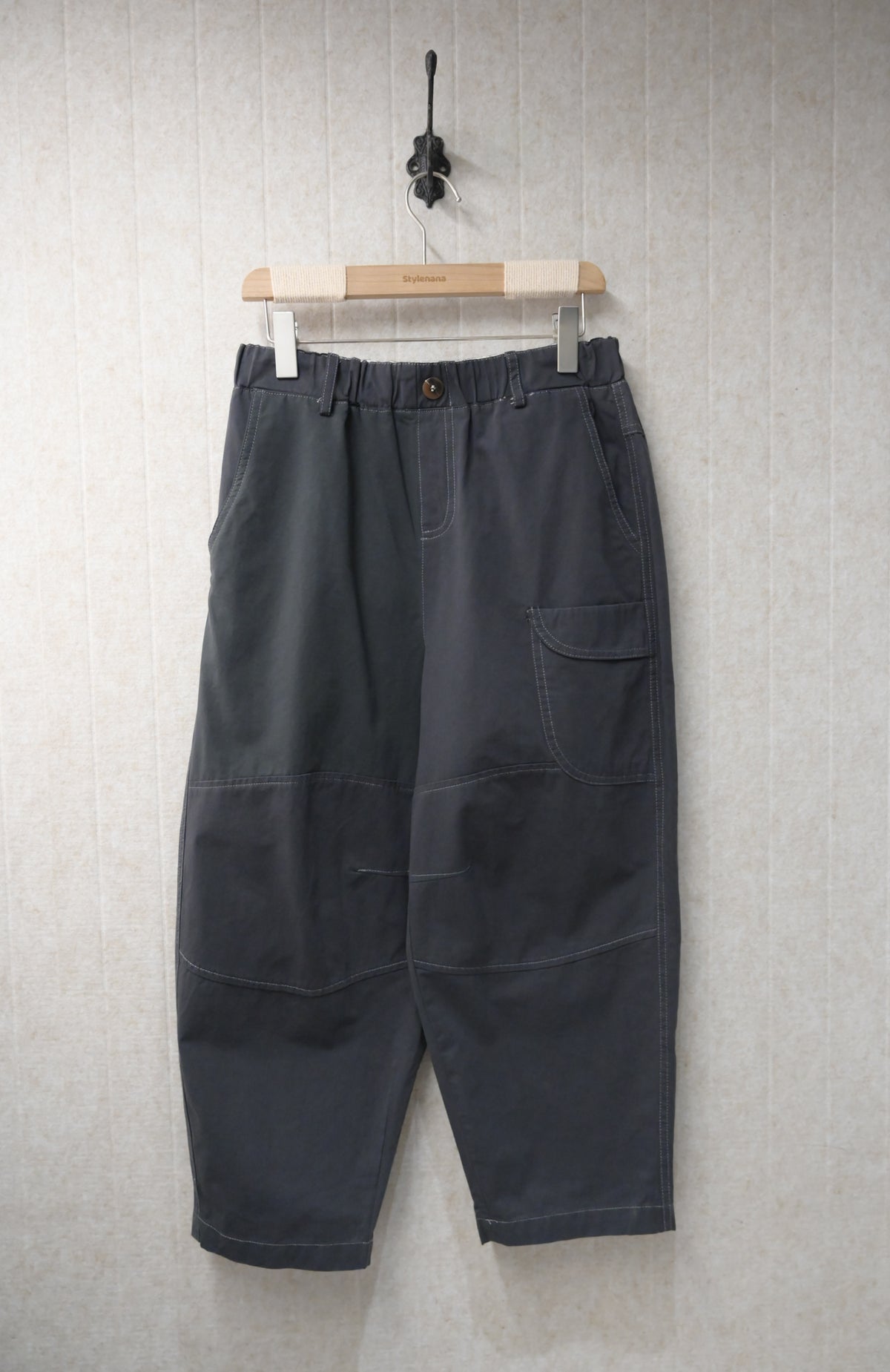 初秋・寬鬆全橡筋棉料褲 2色入 1S30936